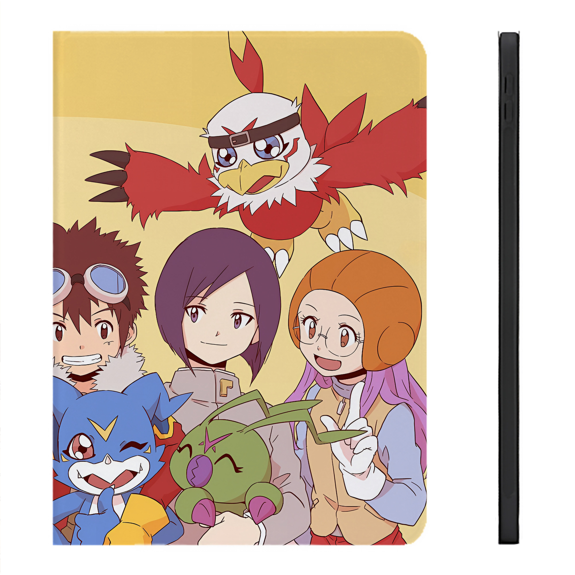 （画像用） Digimon デジタルモンスター/デジモン IPadケース ペンホルダー付き ブックスタイルデザイン